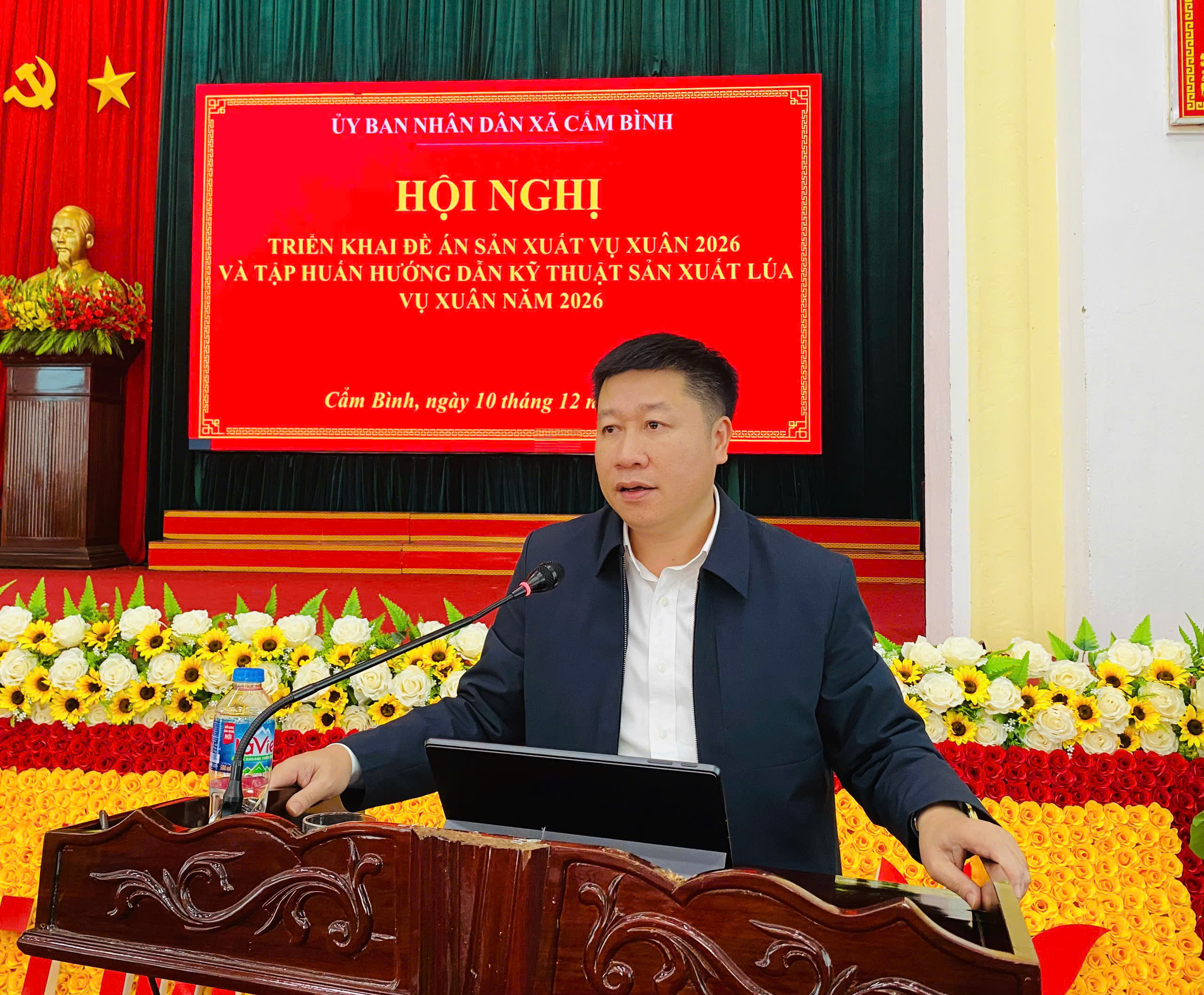 XÃ CẨM BÌNH TRIỂN KHAI ĐỀ ÁN SẢN XUẤT VỤ XUÂN NĂM 2026