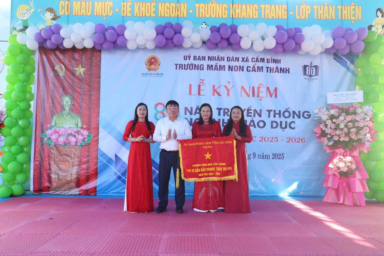 TƯNG BỪNG KHAI GIẢNG NĂM HỌC 2025 – 2026 TẠI XÃ CẨM BÌNH