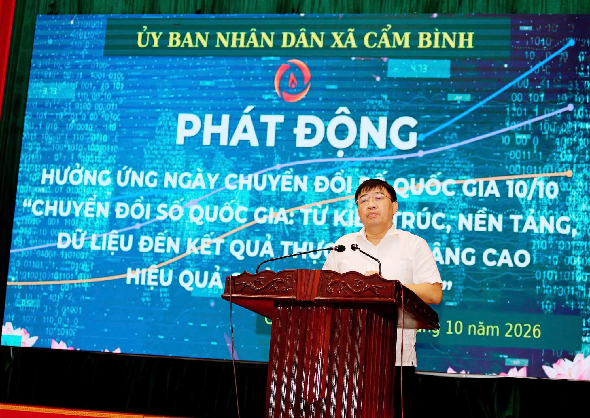 Cẩm Bình phát động hưởng ứng ngày Chuyển đổi số quốc gia 10/10 và tập huấn Kỹ năng số