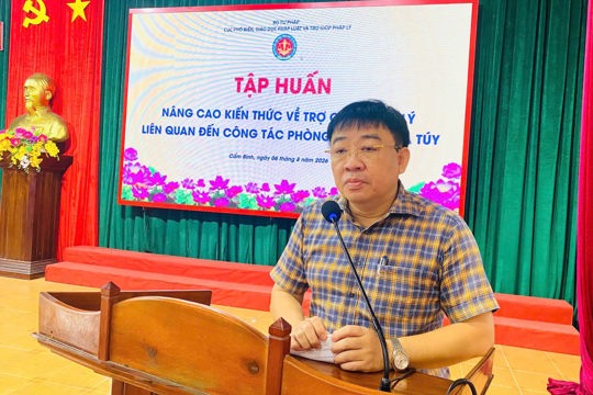 Xã Cẩm Bình tập huấn nâng cao năng lực trợ giúp pháp lý gắn với công tác Phòng chống ma túy 