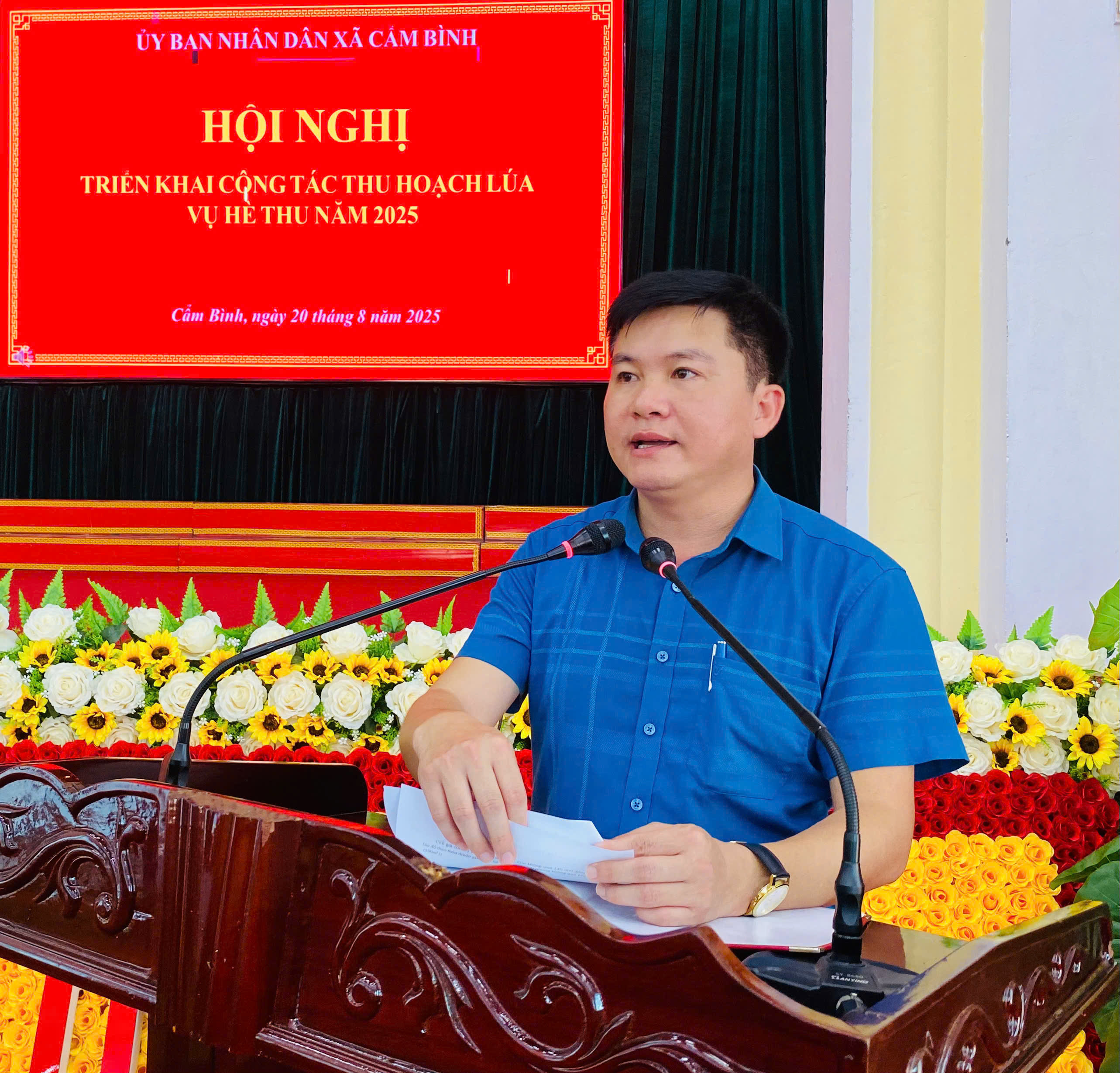 HỘI NGHỊ TRIỂN KHAI CÔNG TÁC THU HOẠCH LÚA HÈ THU NĂM 2025 
