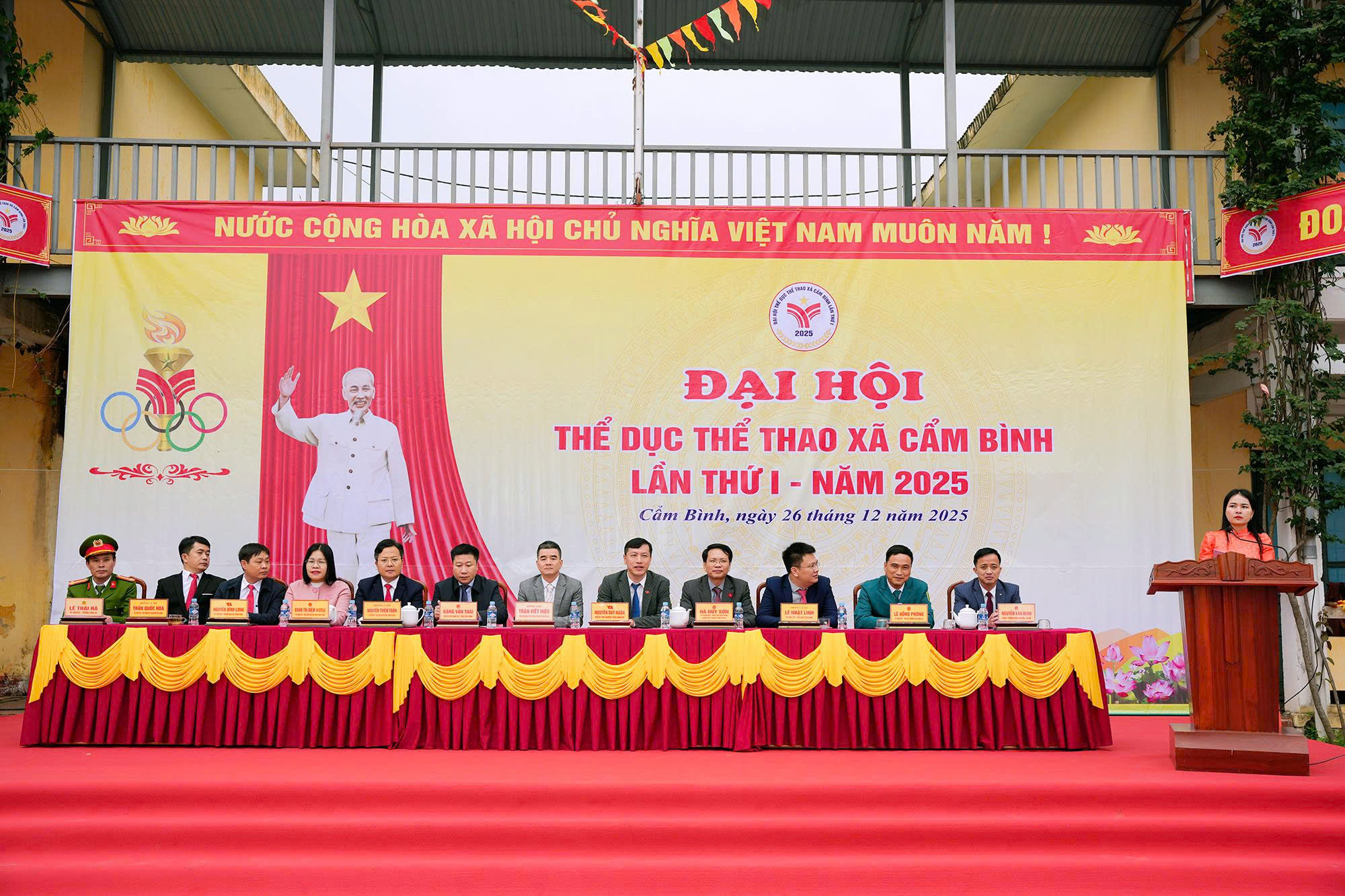 XÃ CẨM BÌNH KHAI MẠC ĐẠI HỘI THỂ DỤC THỂ THAO LẦN THỨ I 